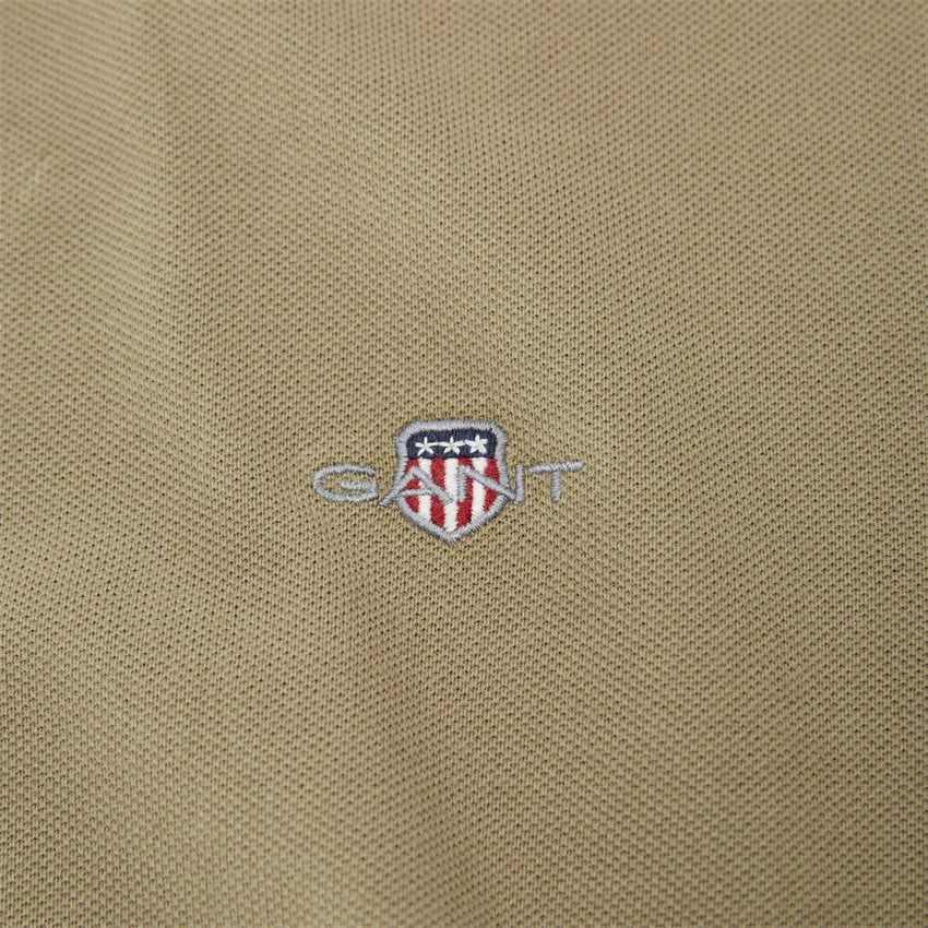 Gant T-shirts REG SHIELD SS PIQUE POLO 2210 DRIED CLAY